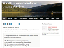 Tablet Screenshot of grandriverkeeperlabrador.ca